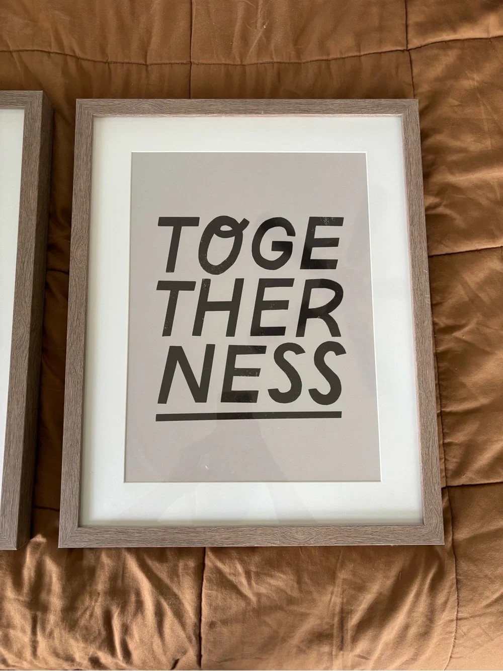 threshold you & me togetherness framed prints set of 2
